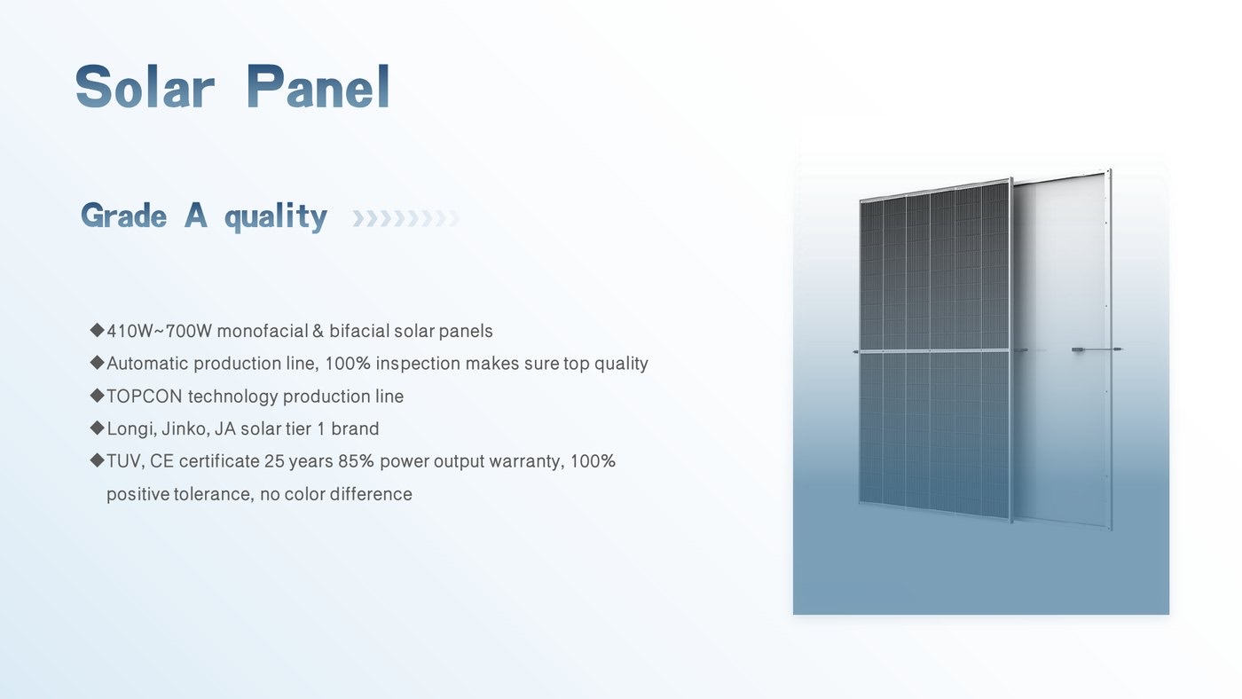 Solar panel solution for household energy projects