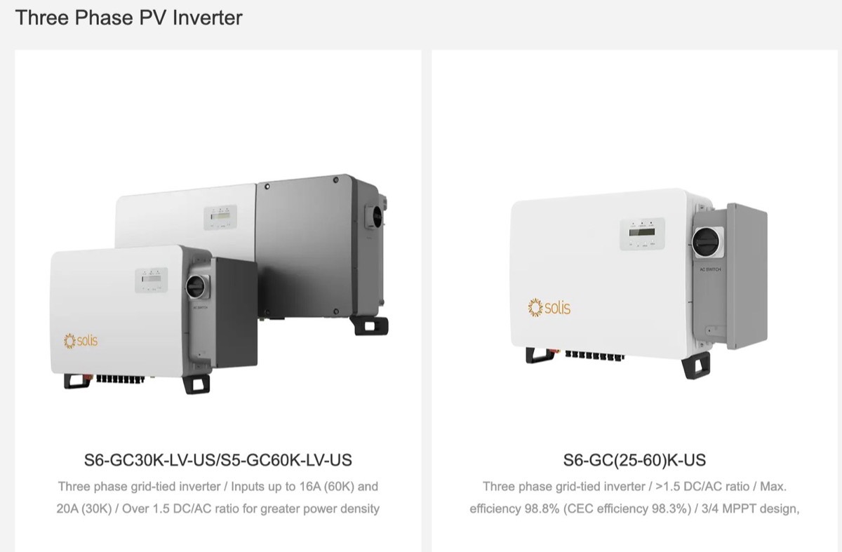 Solar inverter for commercial