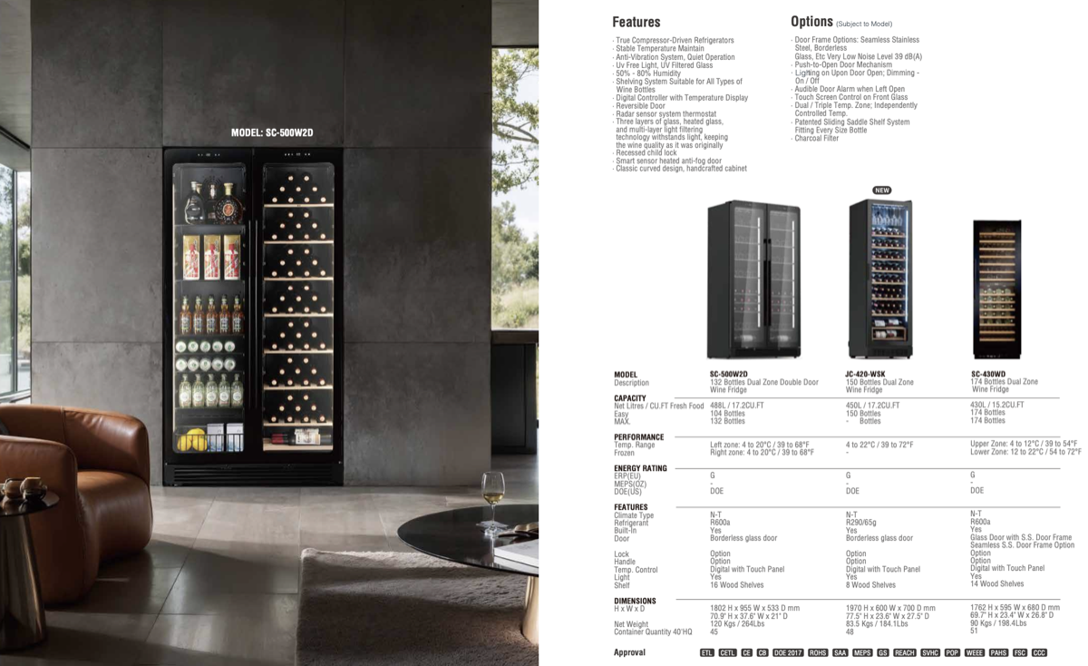Wall beverage cooler